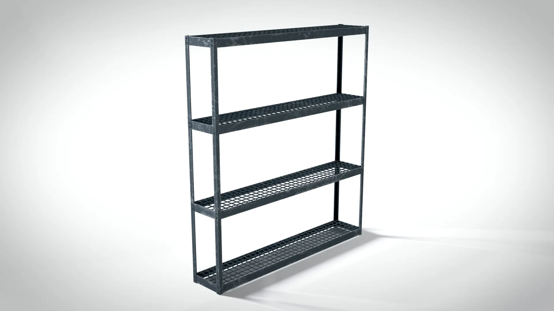 Garage Shelving Unit 01 PBR 3D Model .c4d .max .obj .3ds .fbx .stl .blend 