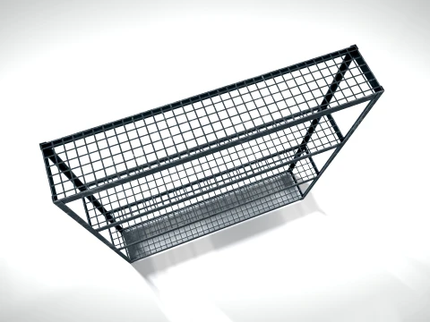Garage Shelving Unit 01 PBR 3D Model