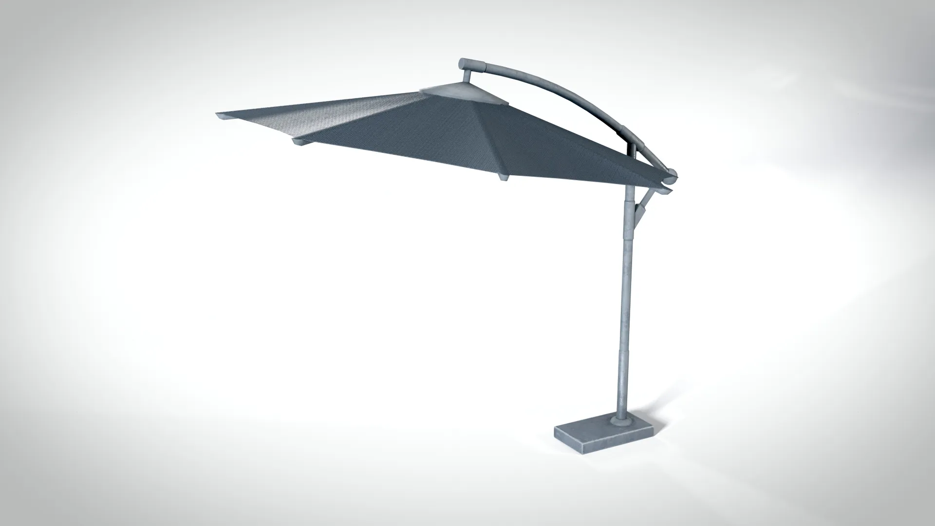 Garden Umbrella PBR 3D Model .c4d .max .obj .3ds .fbx .stl .blend 