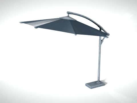 Garden Umbrella PBR 3D Model