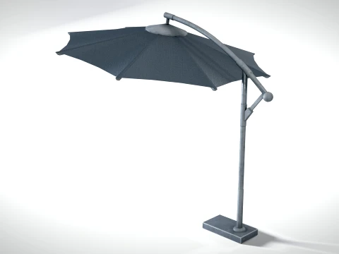 Garden Umbrella PBR 3D Model
