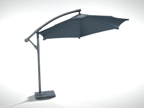 Garden Umbrella PBR 3D Model