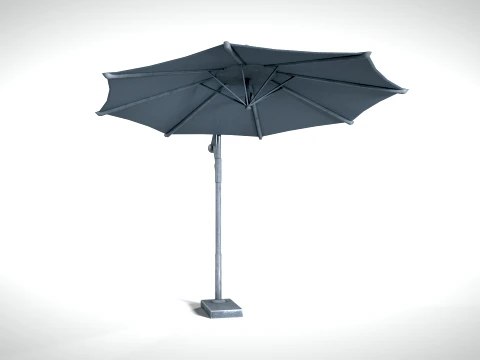 Garden Umbrella PBR 3D Model