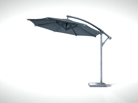 Garden Umbrella PBR 3D Model