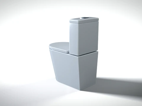 Toilet 01 PBR 3D Model