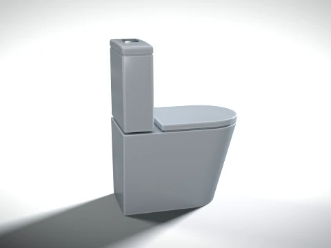 Toilet 01 PBR 3D Model
