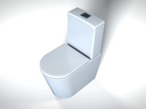 Toilet 01 PBR 3D Model