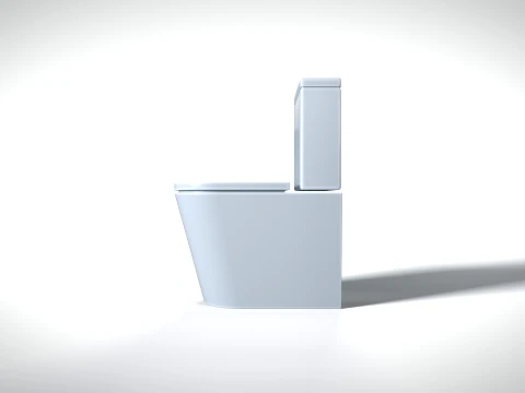 Toilet 01 PBR 3D Model