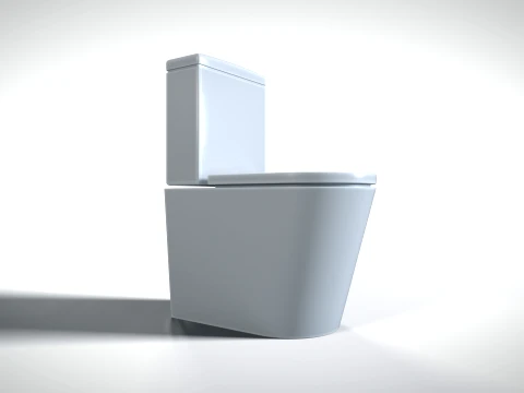 Toilet 01 PBR 3D Model