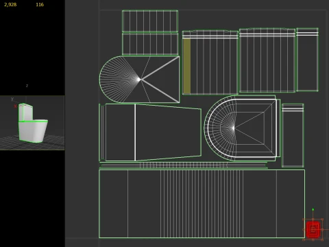 Toilet 01 PBR 3D Model