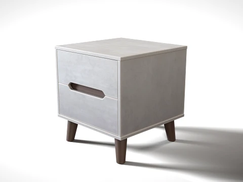 Bedside Table 01 PBR 3D Model