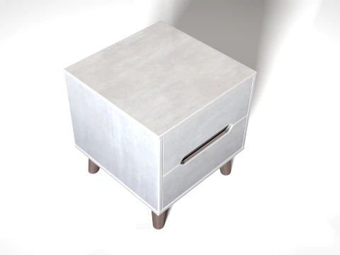 Bedside Table 01 PBR 3D Model