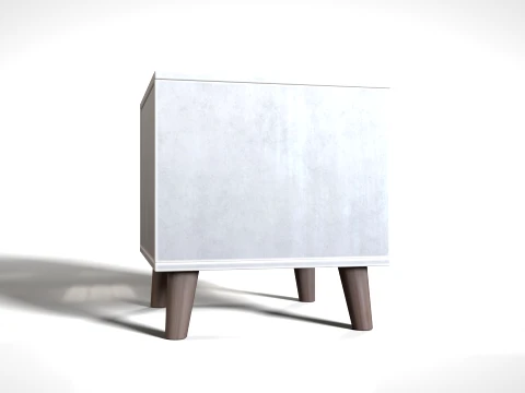 Bedside Table 01 PBR 3D Model