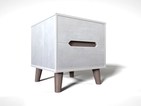 Bedside Table 01 PBR 3D Model