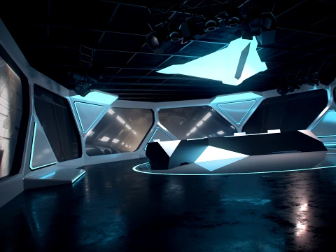 Virtual Studio 38 PBR 3D Model