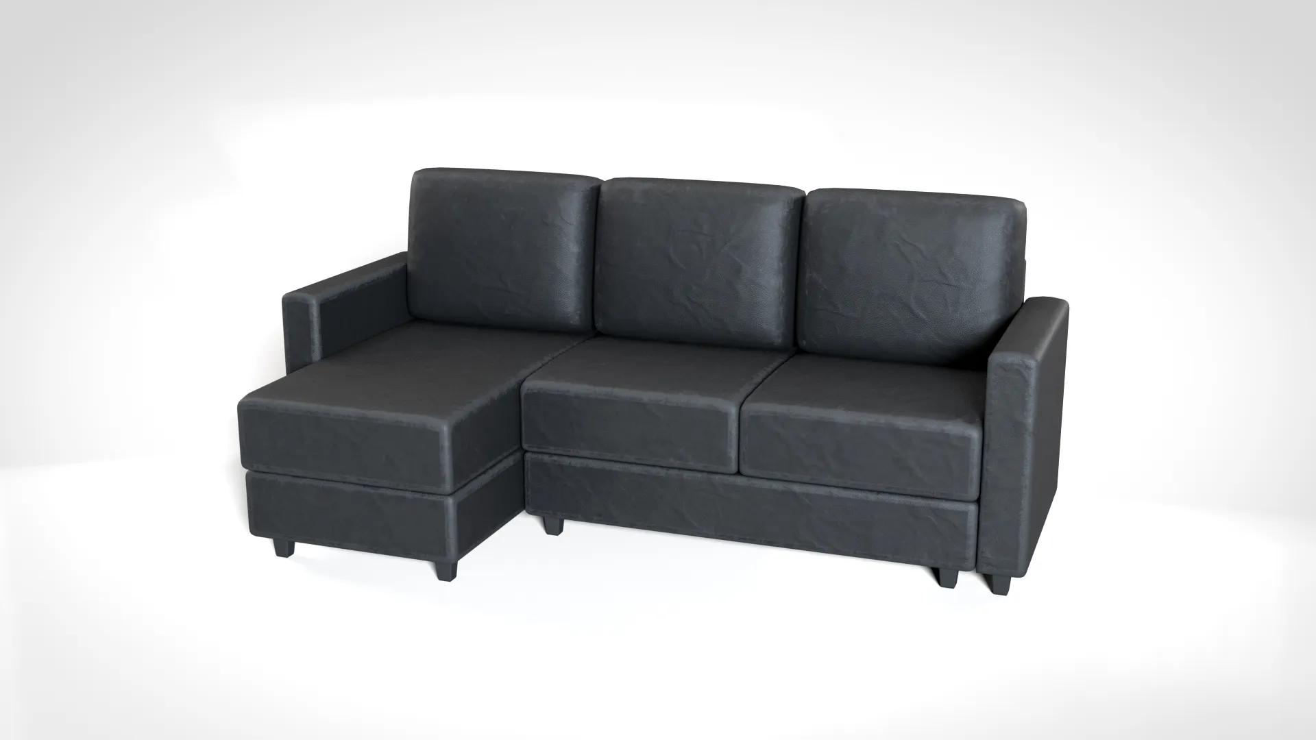 Corner Lounge 01 PBR 3D Model .c4d .max .obj .3ds .fbx .stl .blend