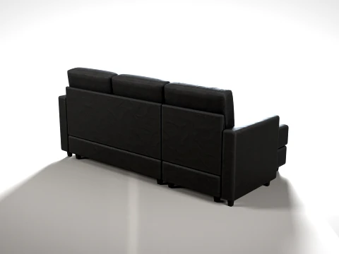 Corner Lounge 01 PBR 3D Model
