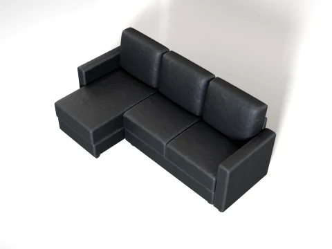 Corner Lounge 01 PBR 3D Model