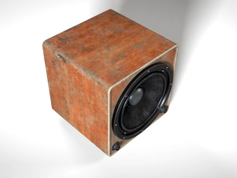 Old Audio Speaker PBR 3D Model
