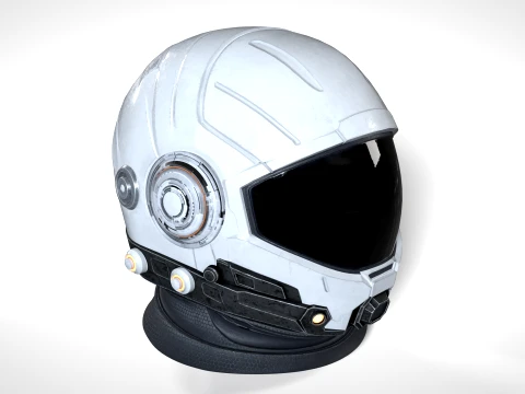 Space Helmet 01 PBR 3D Model