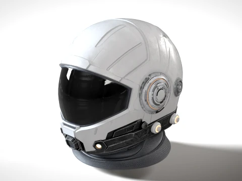 Space Helmet 01 PBR 3D Model