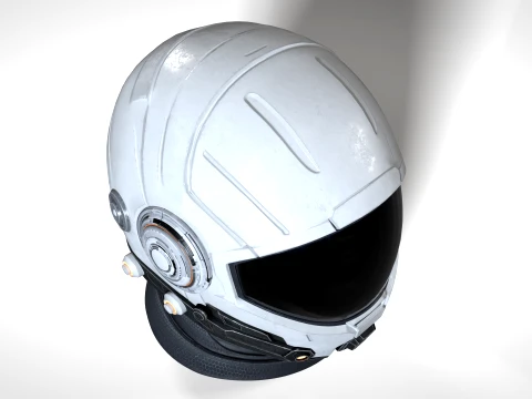 Space Helmet 01 PBR 3D Model