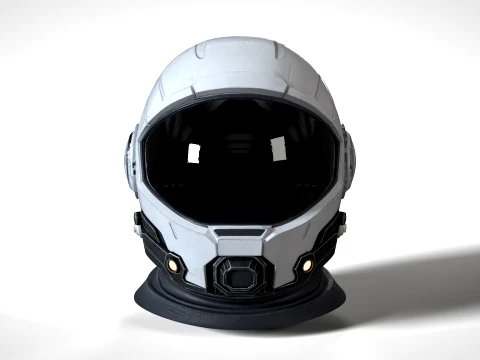 Space Helmet 01 PBR 3D Model