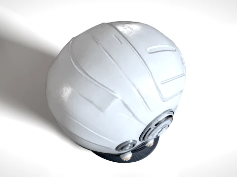 Space Helmet 01 PBR 3D Model