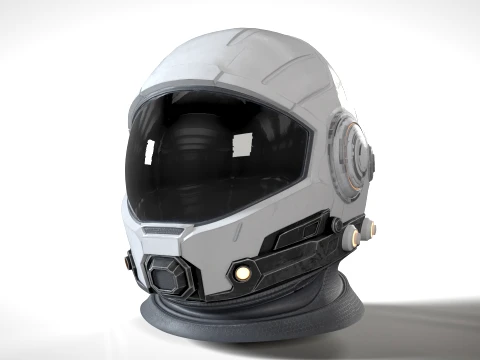 Space Helmet 01 PBR 3D Model