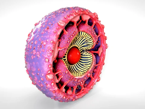 Cell 01 PBR 3D Model