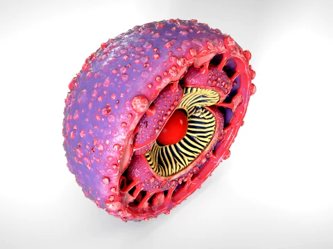 Cell 01 PBR 3D Model