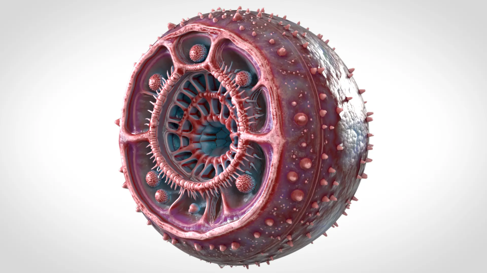 Cell 03 PBR 3D Model .c4d .max .obj .3ds .fbx .stl .blend 