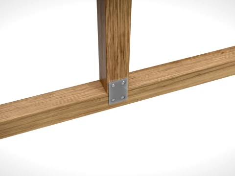 Wooden Truss Studio Vault PBR 3D Model