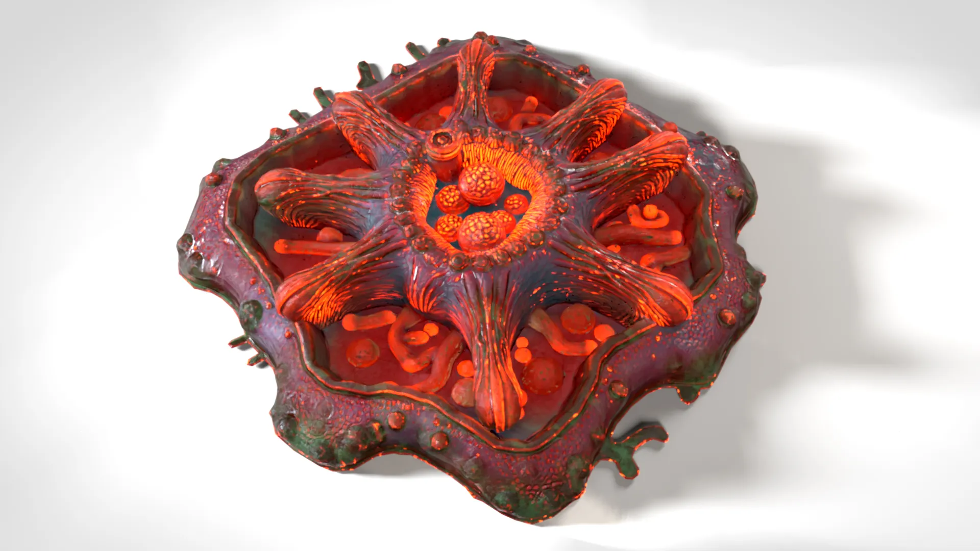 Organic Growth 01 PBR 3D Model .c4d .max .obj .3ds .fbx .stl .blend 