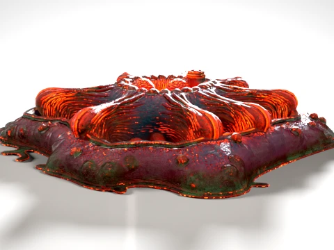 Organic Growth 01 PBR 3D Model