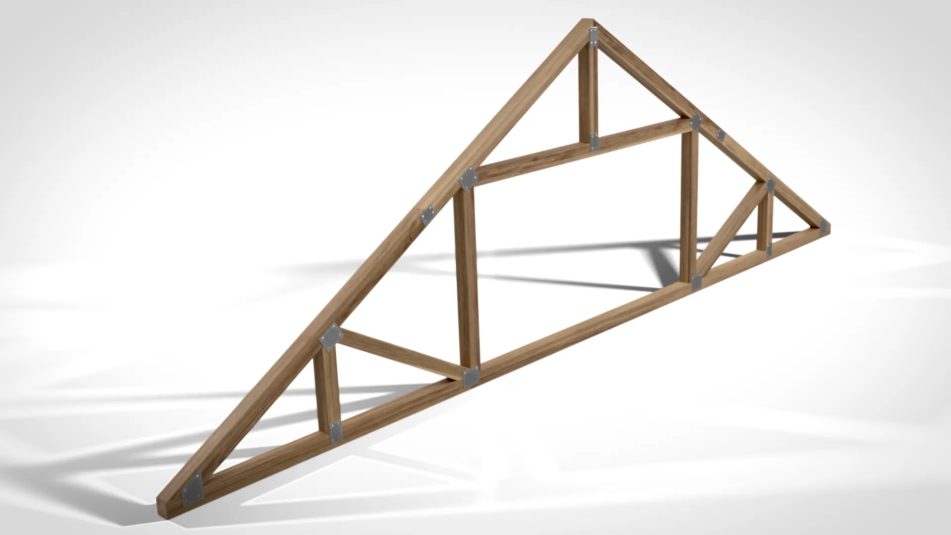Wooden Truss Attic PBR 3D Model .c4d .max .obj .3ds .fbx .stl .blend