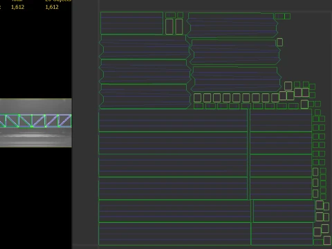 Wooden Truss Flat PBR 3D Model