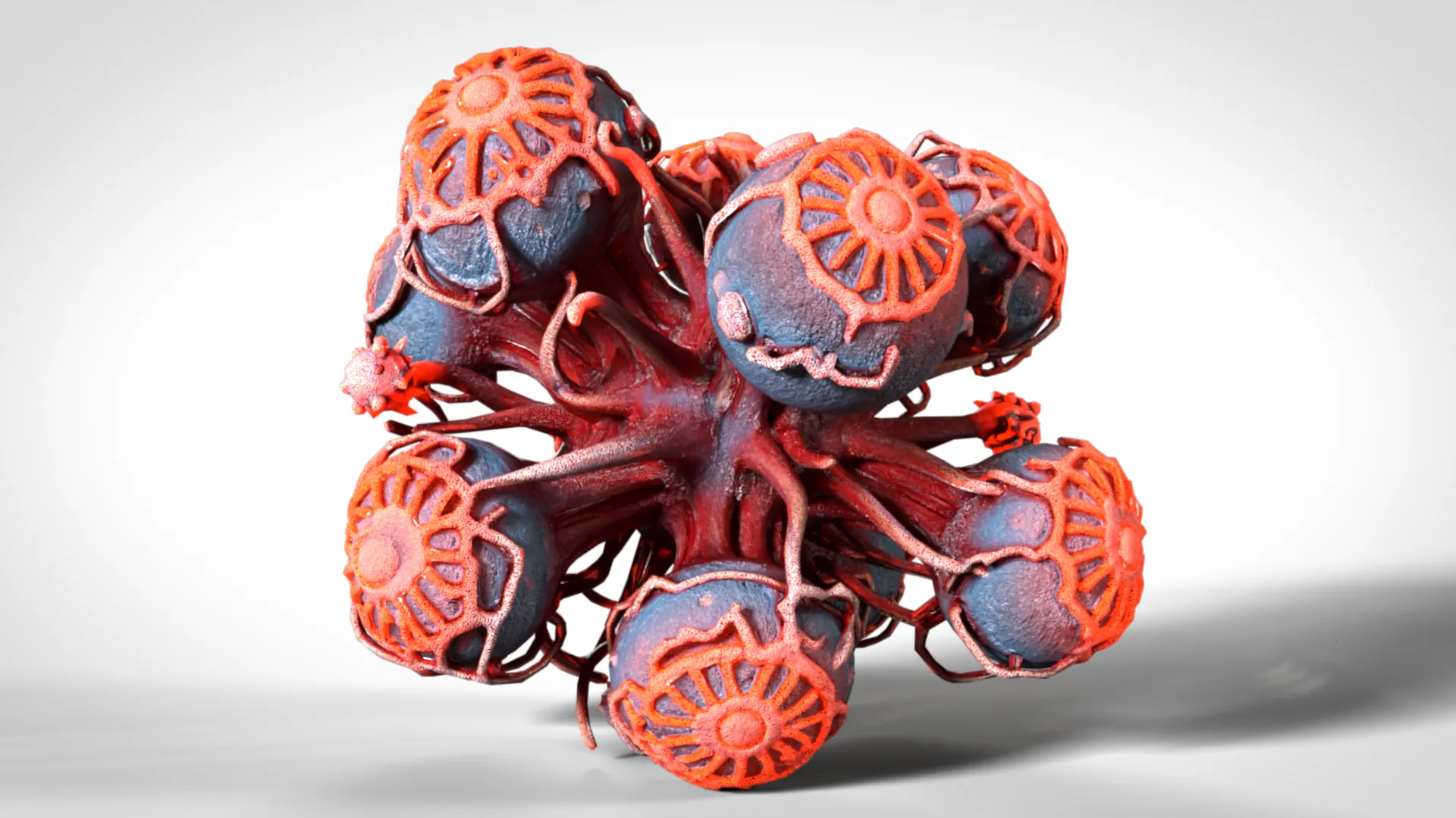 Cells Structure 01 PBR 3D Model .c4d .max .obj .3ds .fbx .stl .blend 