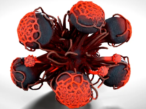 Cells Structure 01 PBR 3D Model