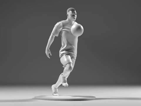 Footballer 05 ChestTrap 01 3D Print Model
