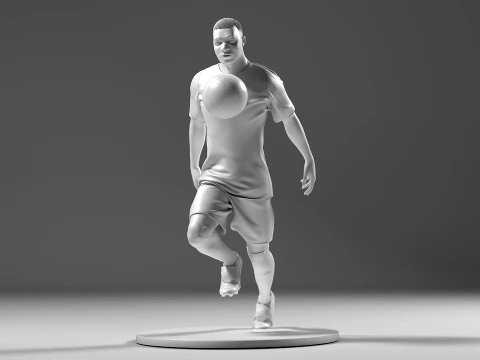 Footballer 05 ChestTrap 01 3D Print Model
