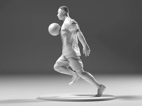 Footballer 05 ChestTrap 01 3D Print Model