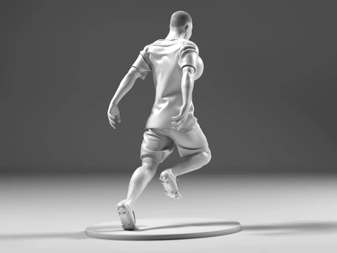 Footballer 05 ChestTrap 01 3D Print Model