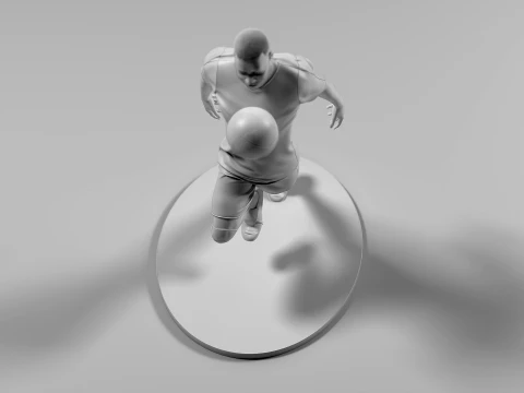 Footballer 05 ChestTrap 01 3D Print Model