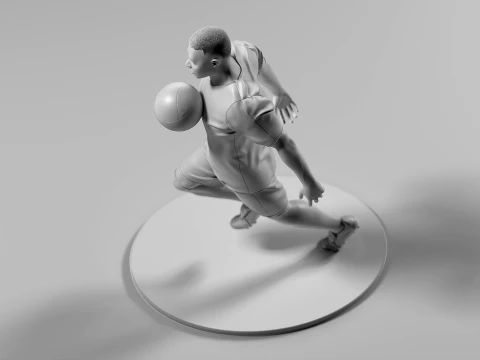 Footballer 05 ChestTrap 01 3D Print Model