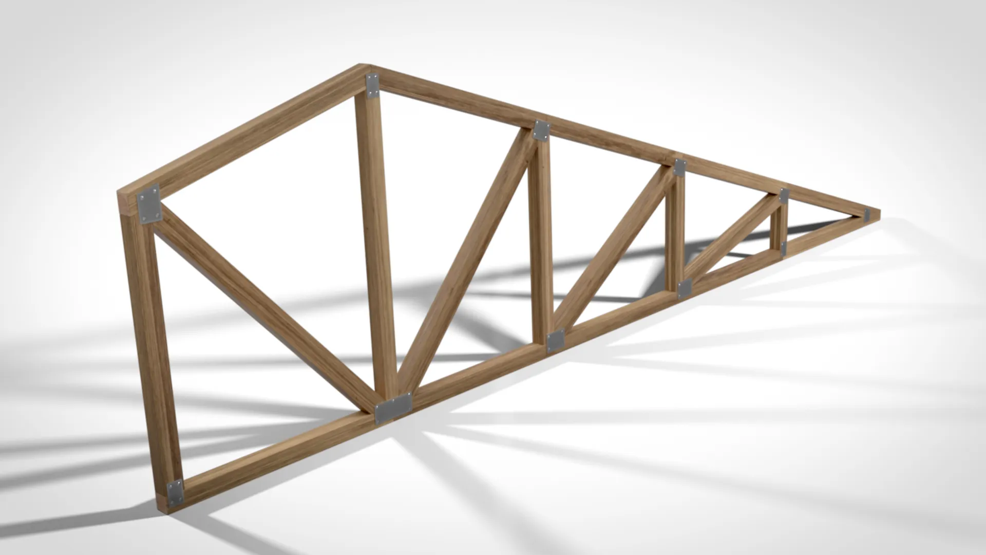 Wooden Truss Shed PBR 3D Model .c4d .max .obj .3ds .fbx .stl .blend 