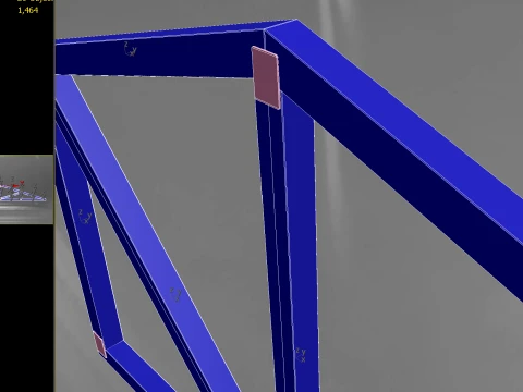 Wooden Truss Shed PBR 3D Model