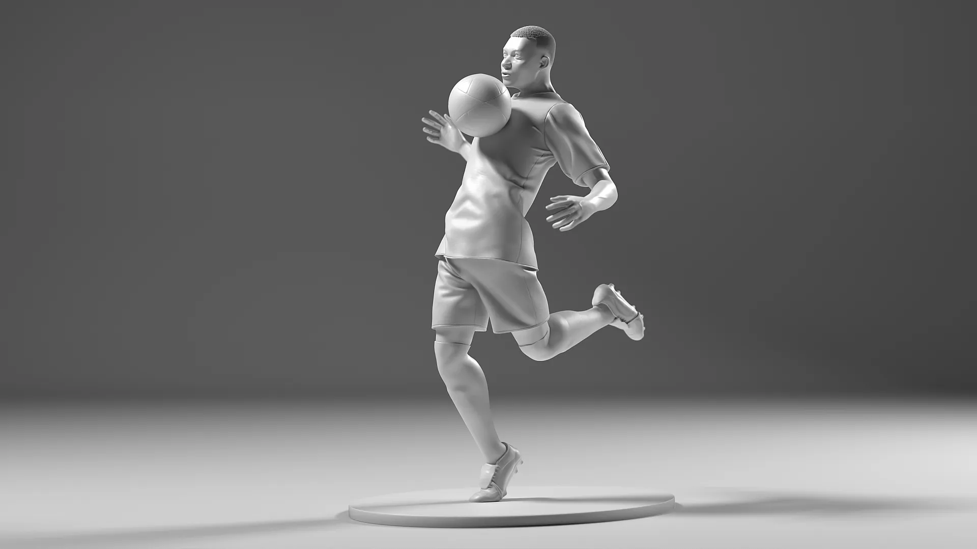 Jogador de futebol 05 ChestTrap 02 Modelo de Impressão 3D .c4d .max .obj .3ds .fbx .stl .blend 