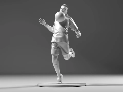 Jogador de futebol 05 ChestTrap 02 Modelo de Impressão 3D