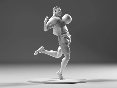 Jogador de futebol 05 ChestTrap 02 Modelo de Impressão 3D